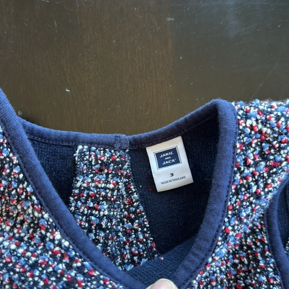 Janie and Jack tweed dress size 3 - Picture 2 of 3